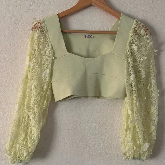 Free People Butterfly Crop Top - Picture 3 of 6